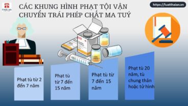 Khung hình phạt tội vận chuyển trái phép chất ma tuý