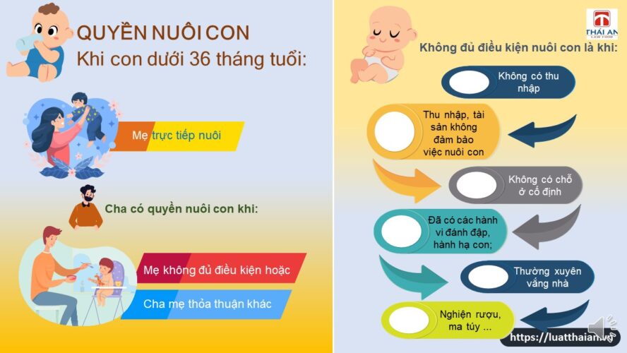Bố giành quyền nuôi con dưới 36 tháng tuổi được không? 5 Làm thế nào để bố giành quyền nuôi con dưới 36 tháng tuổi?