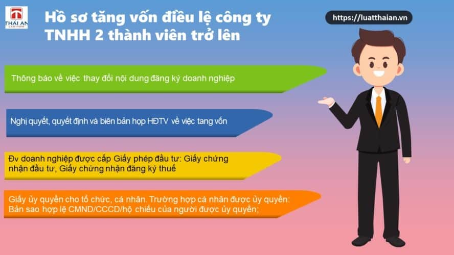 Hồ sơ tăng vốn công ty TNHH 2 thành viên
