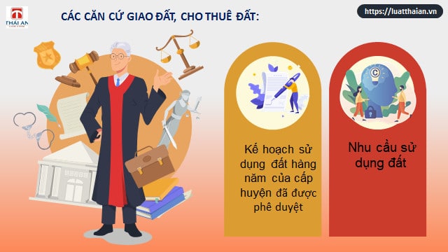 Thuê và cho thuê quyền sử dụng đất theo Luật Đất đai 2013 5 Căn cứ giao đất, cho thuê đất theo quy định của Luật Đất đai năm 2013