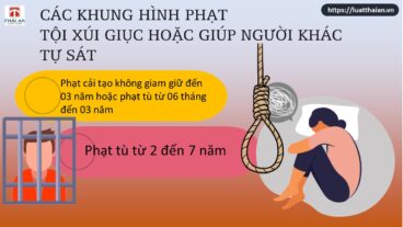 Tội xúi giục hoặc giúp người khác tự sát: Tất cả những gì bạn cần biết! 4 Các khung hình phạt tội xúi giục hoặc giúp người khác tự sát