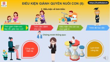 Điều kiện giành quyền nuôi con khi ly hôn 1