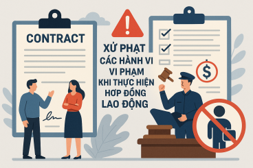 xử phạt vi phạm hợp đồng lao động