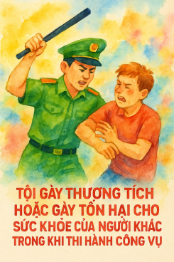 tội gây thương tích khi thi hành công vụ lên tới 7 năm tù. ảnh