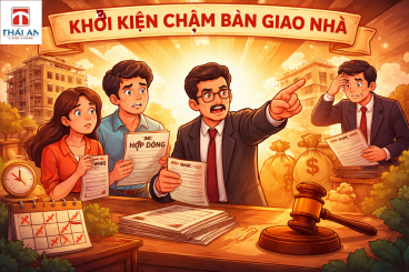 Khởi kiện chậm bàn giao nhà