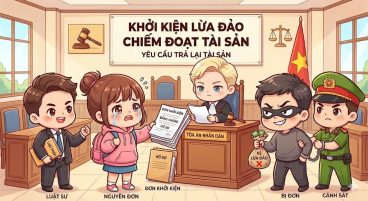 khởi kiện lừa đảo chiếm đoạt tài sản